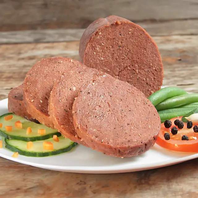 Vegan-Maxiwurst, Pikant