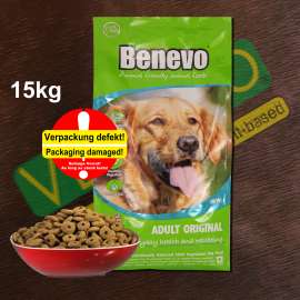 Benevo Dog, Trockennahrung für Hunde, 15 kg (Verpackung defekt)