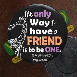 Kühlschrank-Magnet: The only way to have a friend