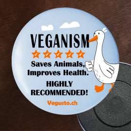 Kühlschrank-Magnet: Veganism, Save Animals, Improves Health